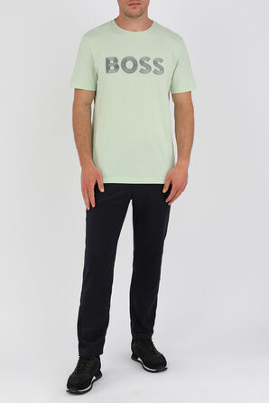 חולצת טי בגוון ירוק מנטה עם לוגו BOSS